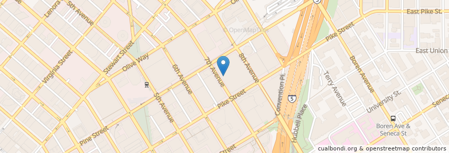 Mapa de ubicacion de NYC Deli Market en Amerika Syarikat, Washington, King County, Seattle.