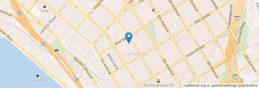 Mapa de ubicacion de Miki Yaki en アメリカ合衆国, ワシントン州, King County, Seattle.