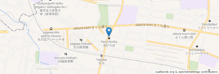 Mapa de ubicacion de HAKUBA en Jepun, 東京都, 国立市.