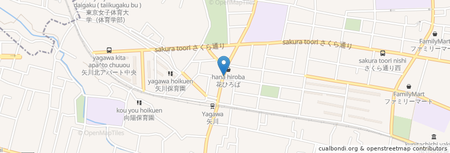 Mapa de ubicacion de オリジン弁当 en 日本, 东京都/東京都, 国立市.