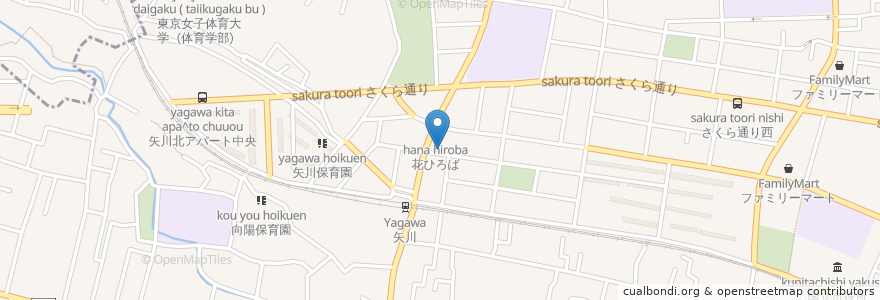 Mapa de ubicacion de 三井のリパーク en 日本, 東京都, 国立市.