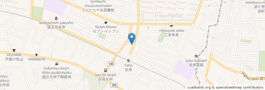 Mapa de ubicacion de 日本亭 en Japon, Tokyo, 国立市.