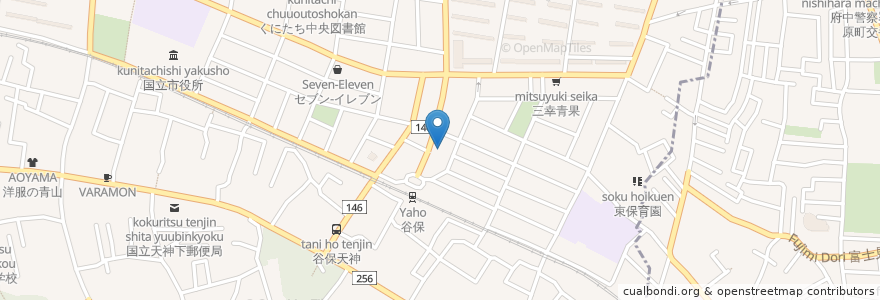 Mapa de ubicacion de すえひろ亭 en Japan, 東京都, 国立市.