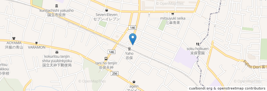 Mapa de ubicacion de モスバーガー en 日本, 东京都/東京都, 国立市.