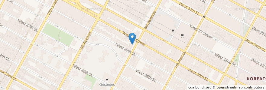 Mapa de ubicacion de Nail Salon On 8 en Estados Unidos Da América, Nova Iorque, New York, New York County, Manhattan, Manhattan Community Board 4.