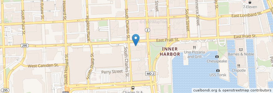 Mapa de ubicacion de Kona Grill en United States, Maryland, Baltimore.