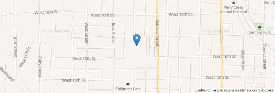 Mapa de ubicacion de Liberty Elementary School en 미국, 아이오와, Woodbury County, Sioux City.