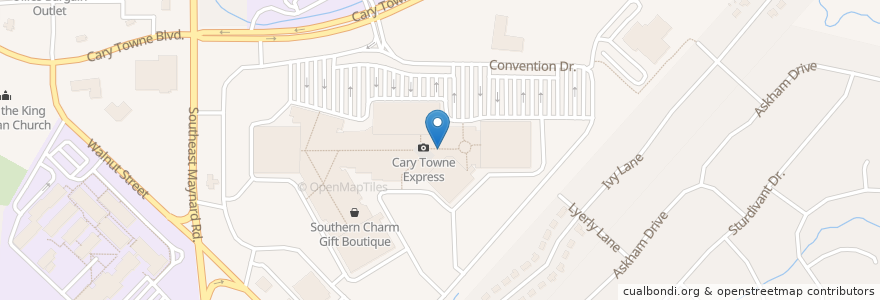 Mapa de ubicacion de Proactiv en アメリカ合衆国, ノースカロライナ州, Wake County, Cary.