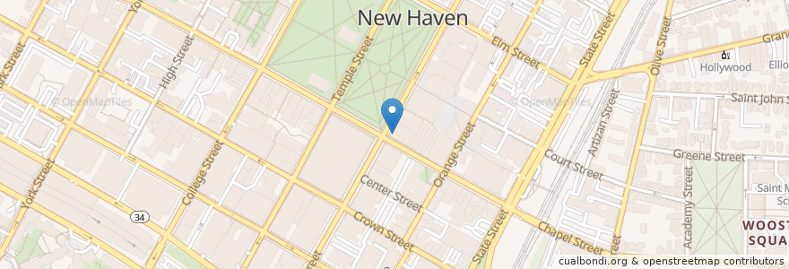 Mapa de ubicacion de CVS en Vereinigte Staaten Von Amerika, Connecticut, New Haven County, New Haven.