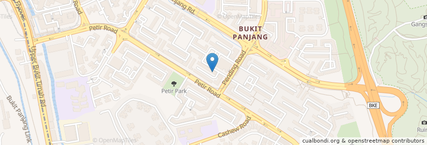 Mapa de ubicacion de Bukit Panjang Fire Post en Singapura, Northwest.