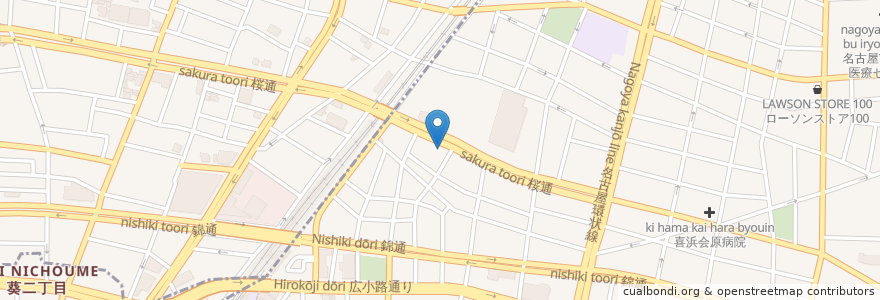 Mapa de ubicacion de ENEOS en Japão, 愛知県, Nagoia, 千種区.