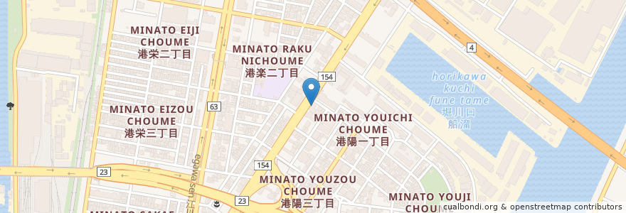 Mapa de ubicacion de エネオス en Giappone, Prefettura Di Aichi, 名古屋市, 港区.