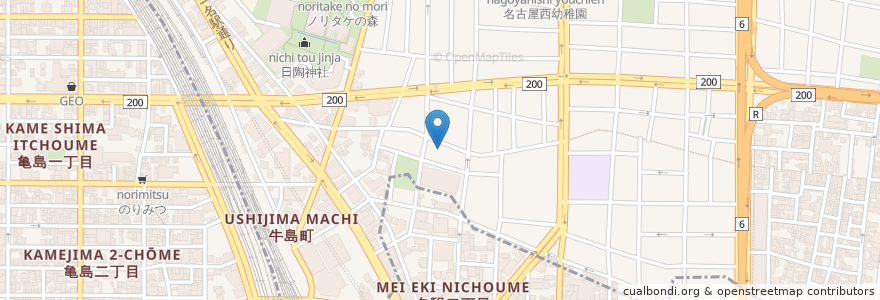 Mapa de ubicacion de 名鉄協商パーキング en Japón, Prefectura De Aichi, Nagoya, 中村区.