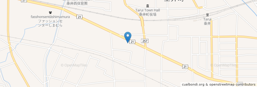 Mapa de ubicacion de エネオス en 日本, 岐阜県, 不破郡, 垂井町.