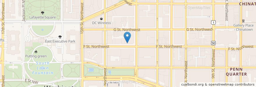 Mapa de ubicacion de District Taco en Amerika Syarikat, Washington, D.C., Washington.
