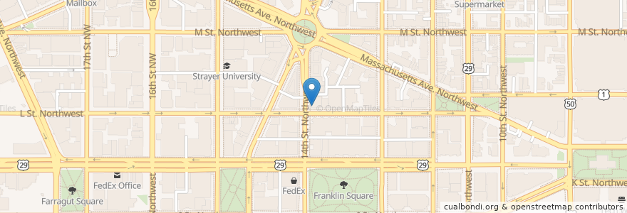 Mapa de ubicacion de Jimmy John's en Vereinigte Staaten Von Amerika, Washington, D.C., Washington.