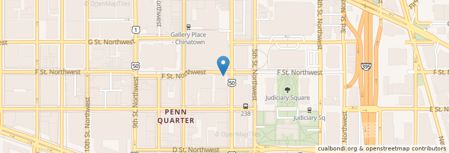Mapa de ubicacion de Fuel Pizza Cafe en United States, Washington, D.C., Washington.