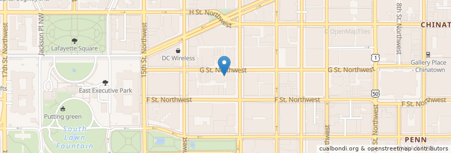 Mapa de ubicacion de Mackey's en Stati Uniti D'America, Washington, Washington.