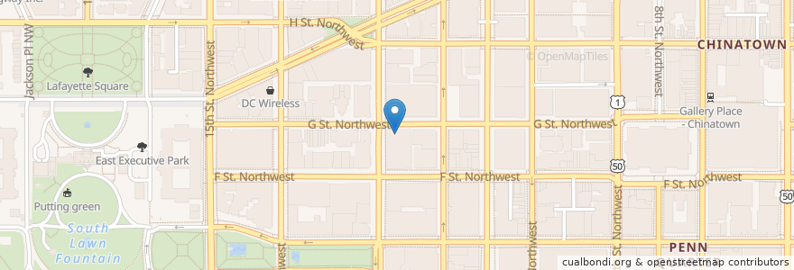 Mapa de ubicacion de Lawson's Cafe en Verenigde Staten, Washington D.C., Washington.