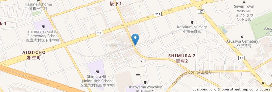 Mapa de ubicacion de いろは en Japonya, 東京都, 板橋区.