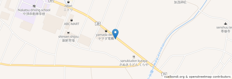 Mapa de ubicacion de ENEOS en 日本, 大分県, 中津市.