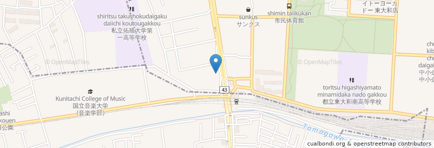 Mapa de ubicacion de 中華料理やまと en 日本, 東京都.