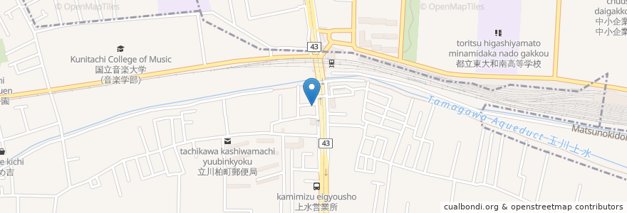 Mapa de ubicacion de みずほ銀行 en 日本, 东京都/東京都, 立川市.