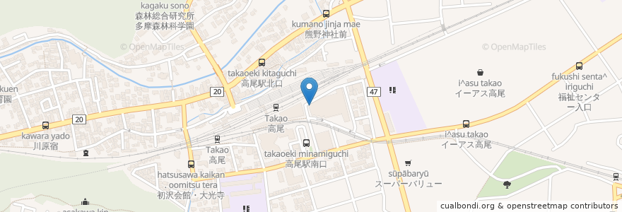 Mapa de ubicacion de マクドナルド en Jepun, 東京都, 八王子市.