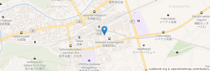 Mapa de ubicacion de 三井住友銀行 en Japão, Tóquio, 八王子市.