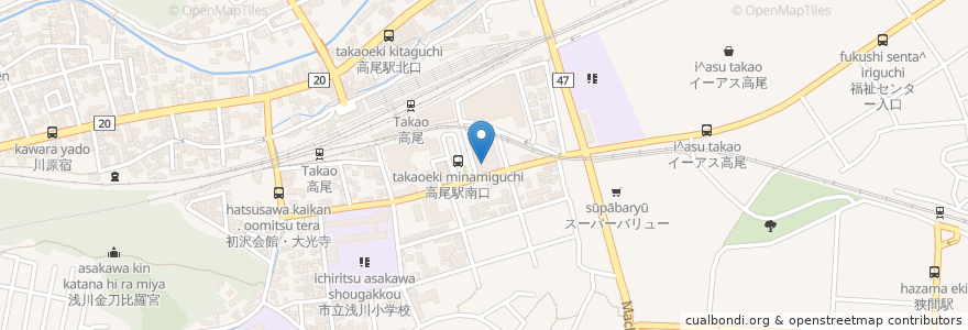 Mapa de ubicacion de サイゼリヤ en 일본, 도쿄도, 八王子市.