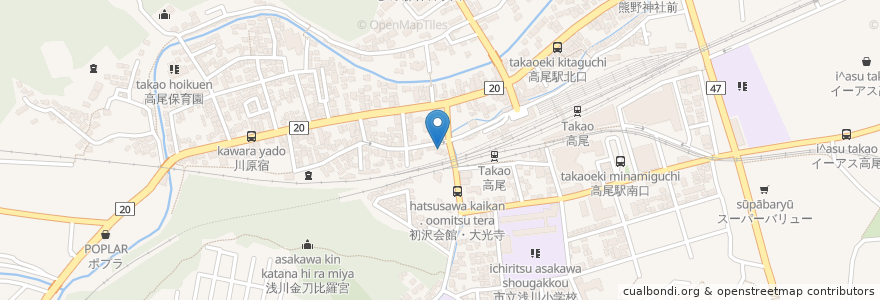 Mapa de ubicacion de つとむ薬局 en Japon, Tokyo, 八王子市.