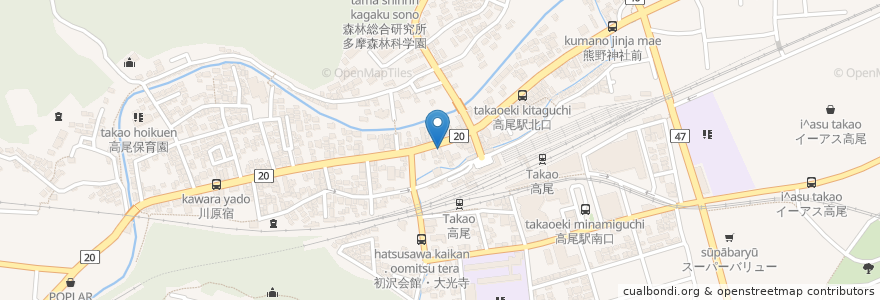 Mapa de ubicacion de 中村屋 en 일본, 도쿄도, 八王子市.
