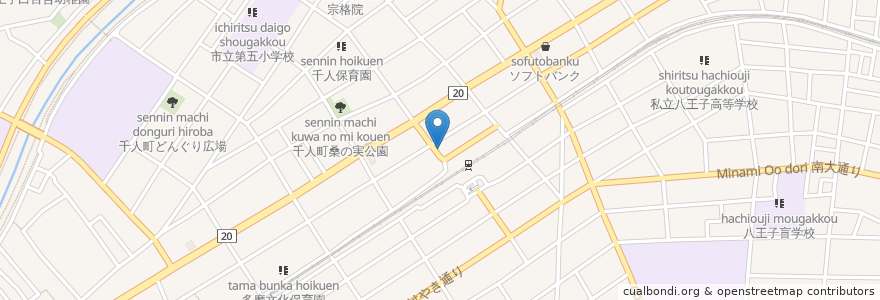 Mapa de ubicacion de しばらく en Япония, Токио, Хатиодзи.