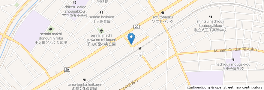 Mapa de ubicacion de まるみや en Japon, Tokyo, 八王子市.