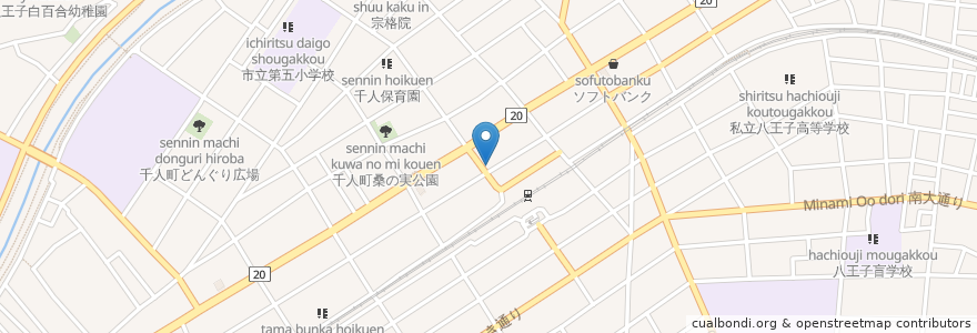 Mapa de ubicacion de NEWS BAL en 日本, 东京都/東京都, 八王子市.