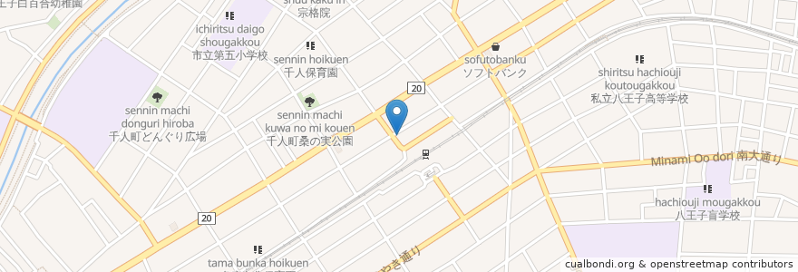 Mapa de ubicacion de 金太郎 en Jepun, 東京都, 八王子市.