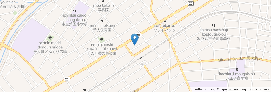 Mapa de ubicacion de はなの舞 en Япония, Токио, Хатиодзи.