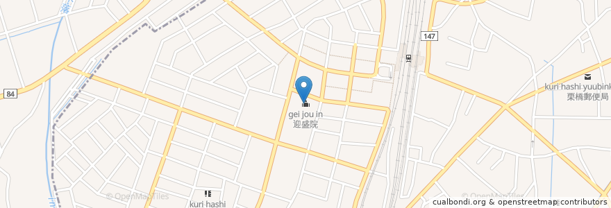 Mapa de ubicacion de 迎盛院 en 일본, 사이타마현, 加須市.