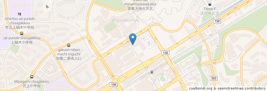 Mapa de ubicacion de B駐輪場 en Japão, Tóquio, 八王子市.