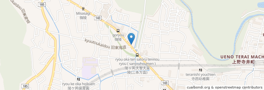 Mapa de ubicacion de より道 en Japonya, 京都府, 京都市, 山科区.