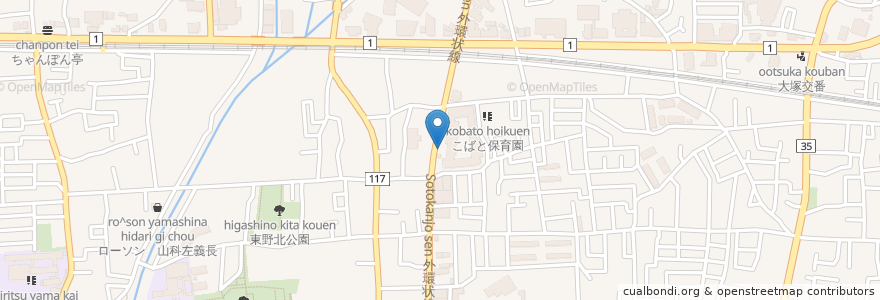 Mapa de ubicacion de 京都銀行 en 日本, 京都府, 京都市, 山科区.