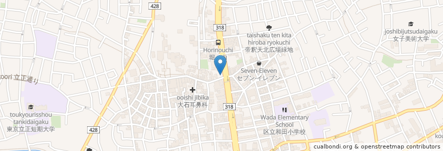 Mapa de ubicacion de 三井のリパーク en Japonya, 東京都, 杉並区.