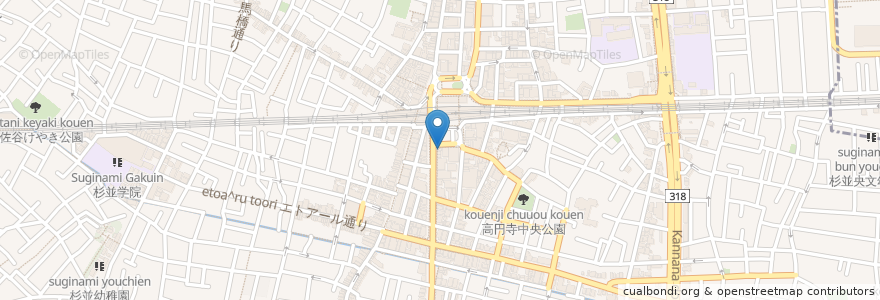 Mapa de ubicacion de やきとり大将 en Japão, Tóquio, 杉並区.