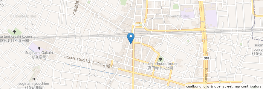 Mapa de ubicacion de すしざんまい en Japan, Tokyo, Suginami.