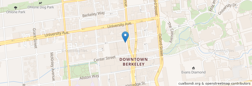 Mapa de ubicacion de Happy Lemon en Verenigde Staten, Californië, Alameda County, Berkeley.