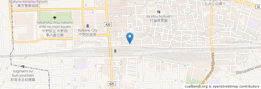 Mapa de ubicacion de さば銀 en Japan, Tokio, 中野区.