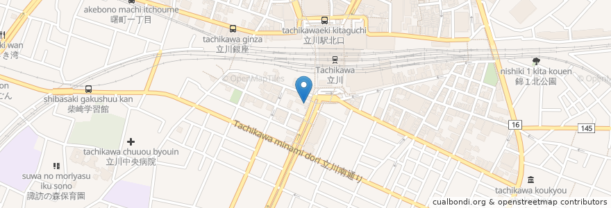 Mapa de ubicacion de 日本海庄や en 日本, 东京都/東京都, 立川市.