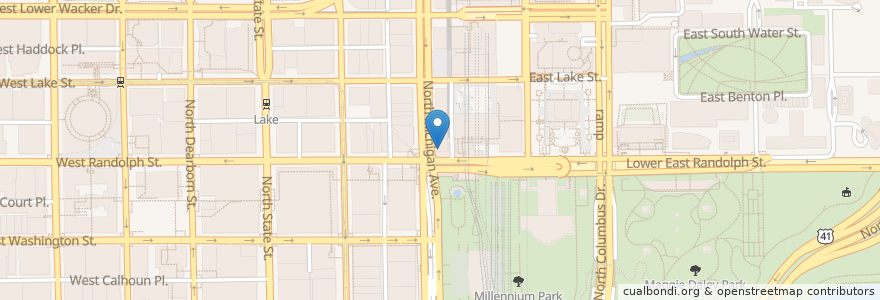 Mapa de ubicacion de M Bar en Amerika Birleşik Devletleri, Illinois, Chicago.