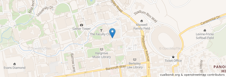 Mapa de ubicacion de University Eye Center en 미국, 캘리포니아주, 앨러미다 군, Berkeley.
