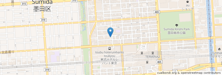 Mapa de ubicacion de Japan Rent Car en Japan, 東京都, 墨田区.